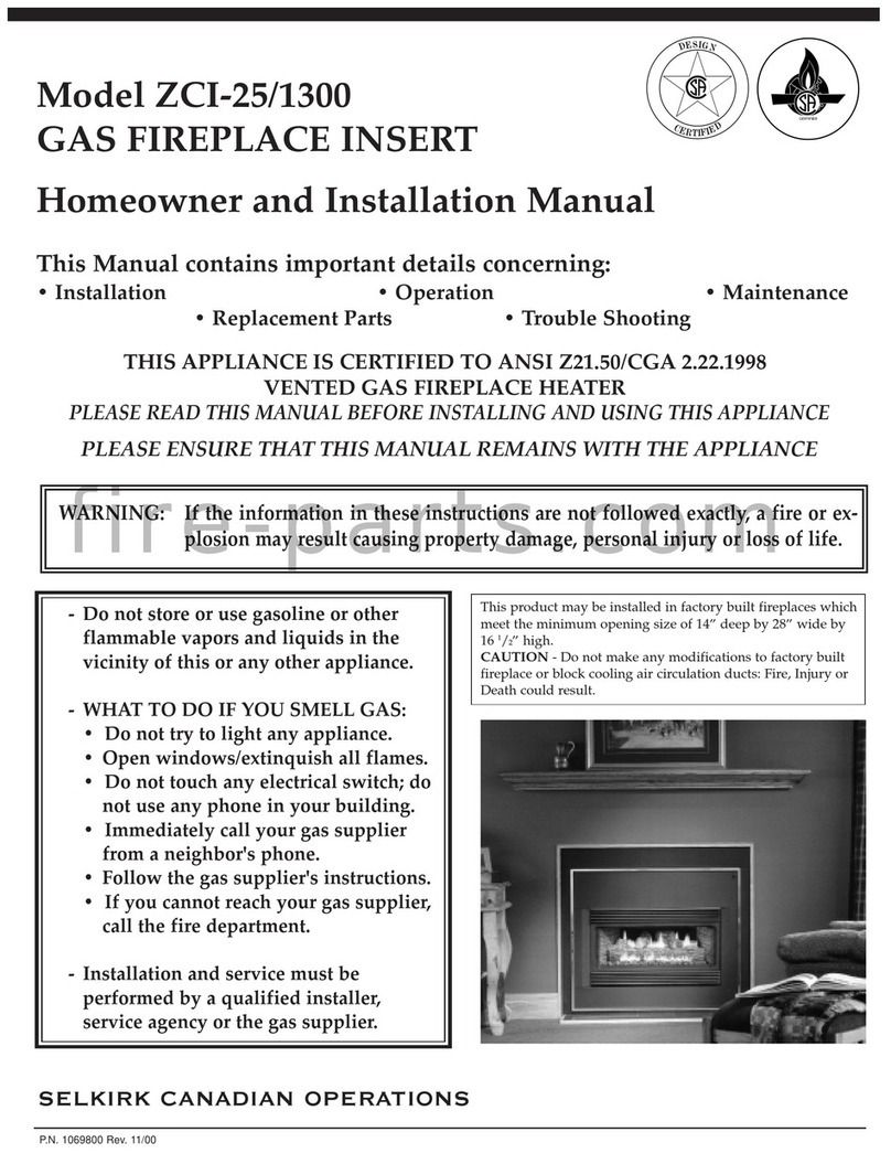 Selkirk ZCI-25/1300 Mounting instructions