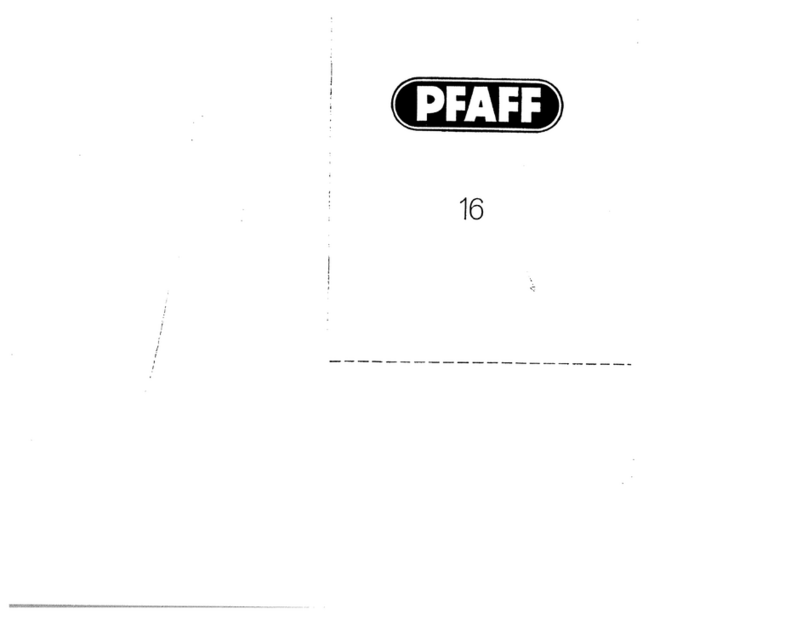 Pfaff 16 User manual