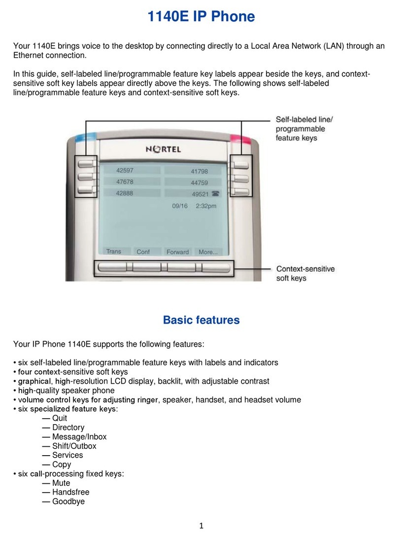Nortel 1140E User manual