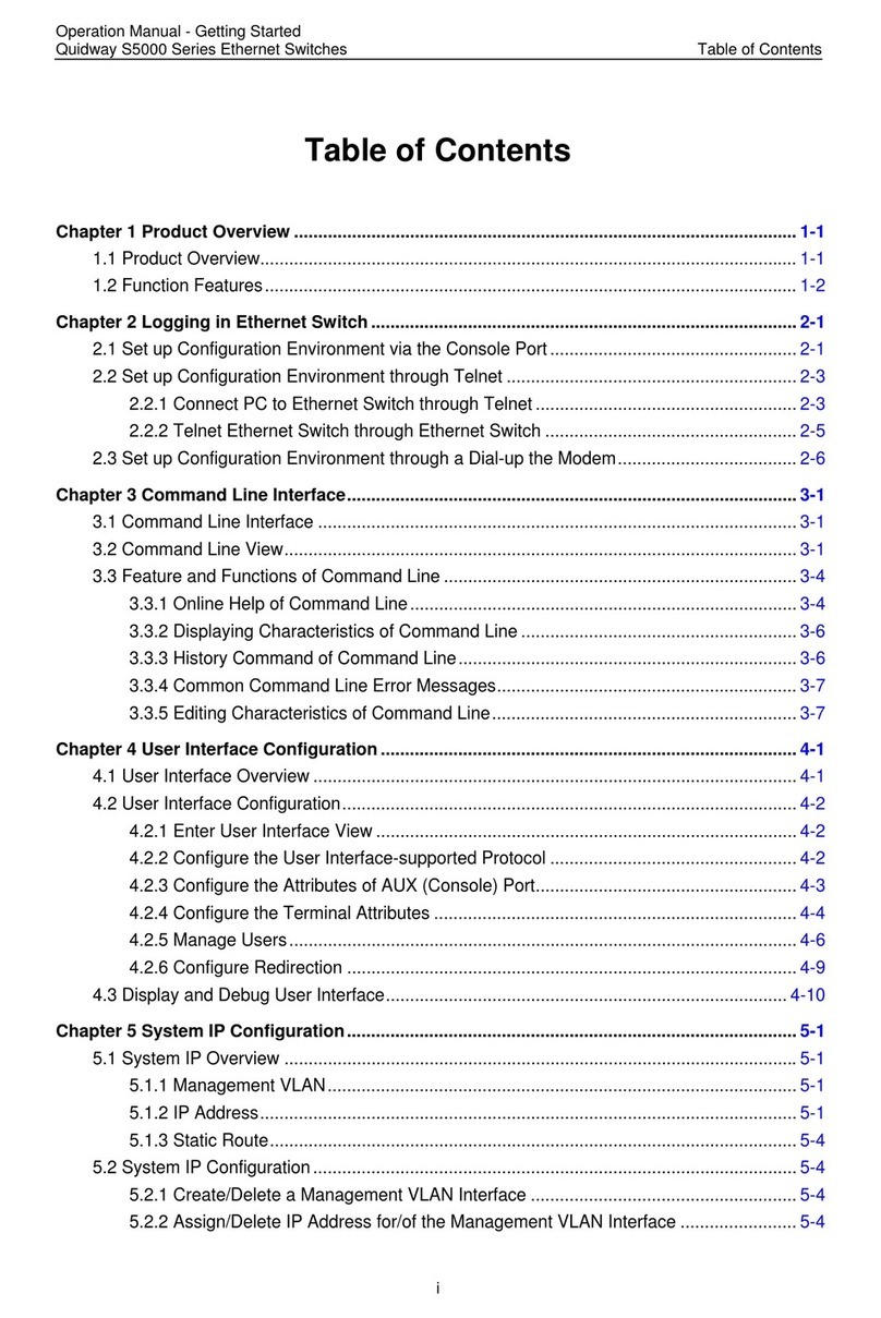 Huawei Quidway S5000 Series Operation manual - getting started