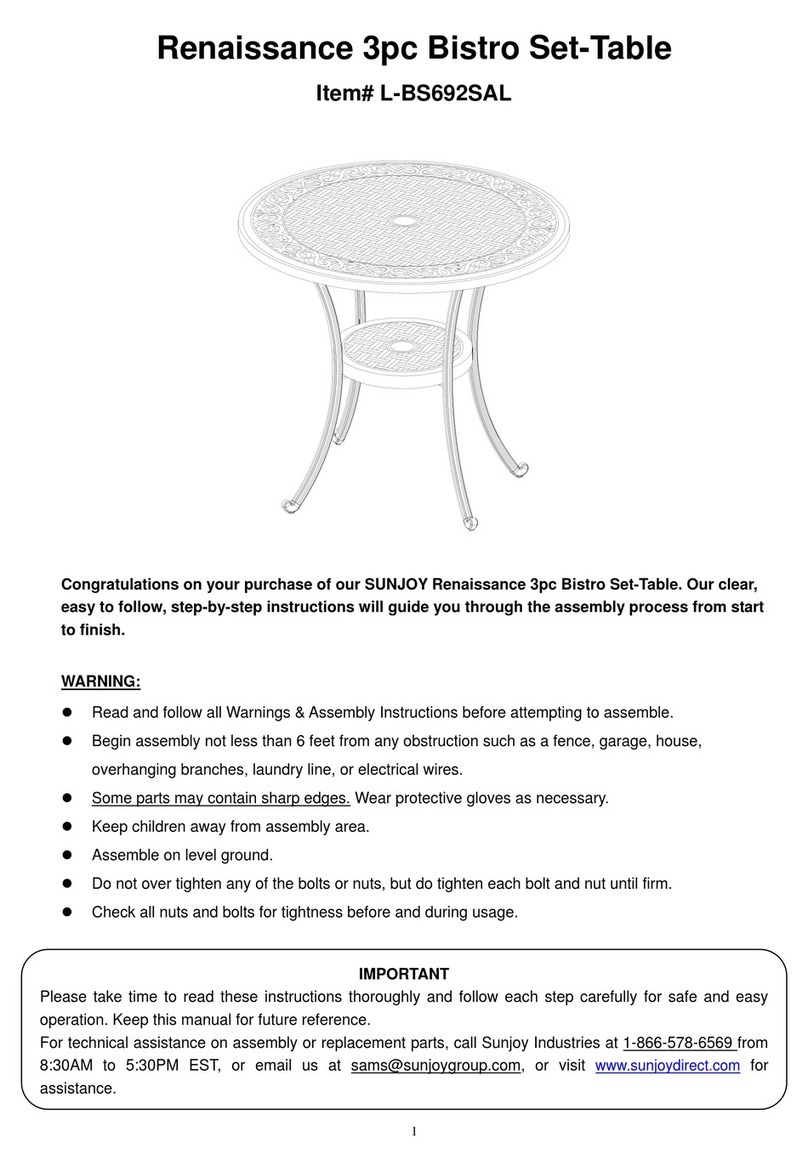 Sunjoy L-BS692SAL User manual