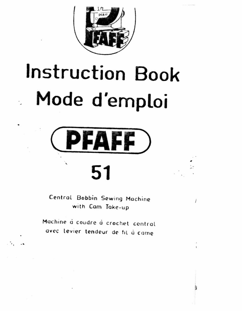 Pfaff 51 User manual