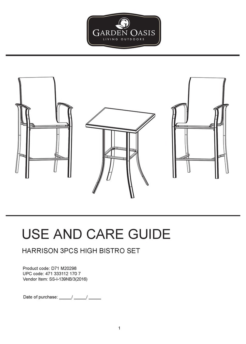 Garden Oasis D71 M20298 Use and care guide Garden Oasis D71 M20298 Use and care guide