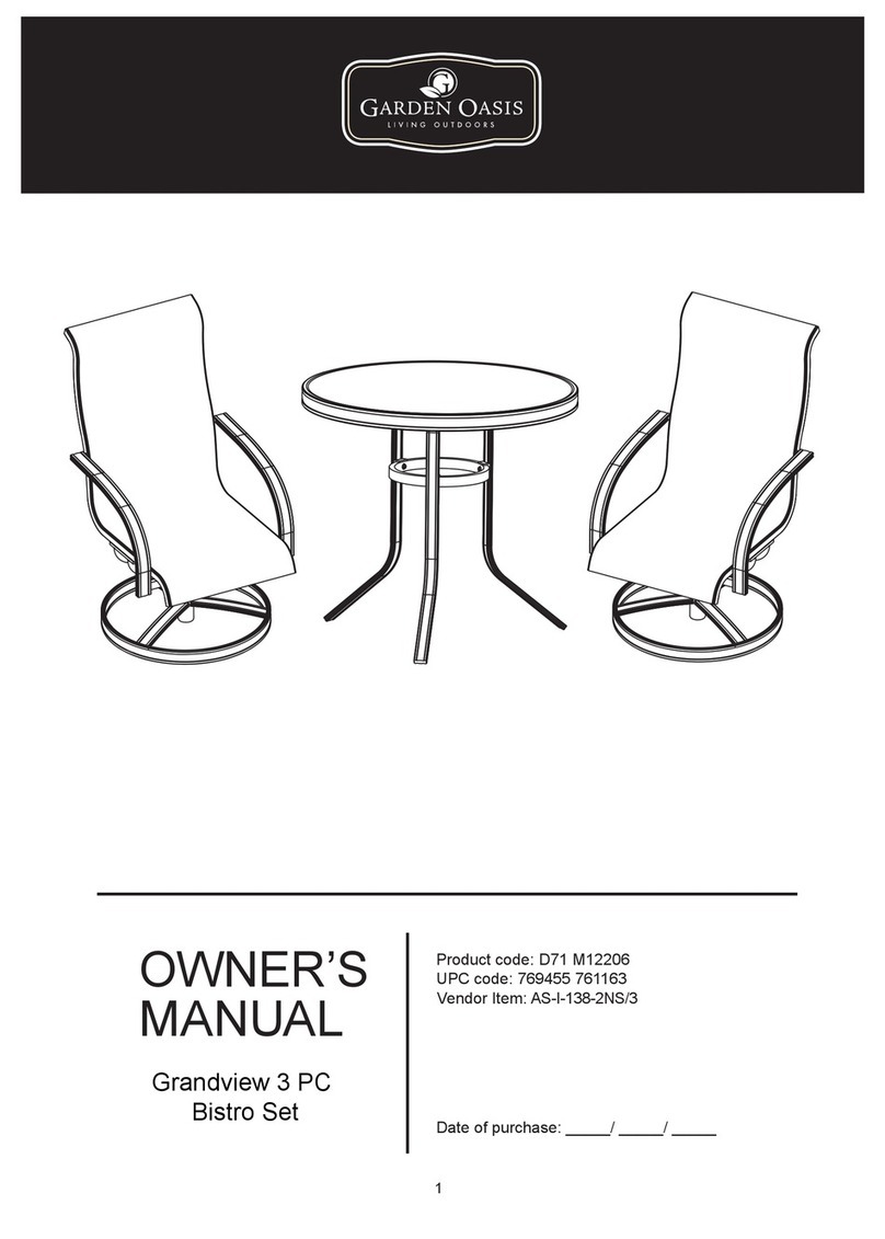 Garden Oasis D71 M12206 owner's manual