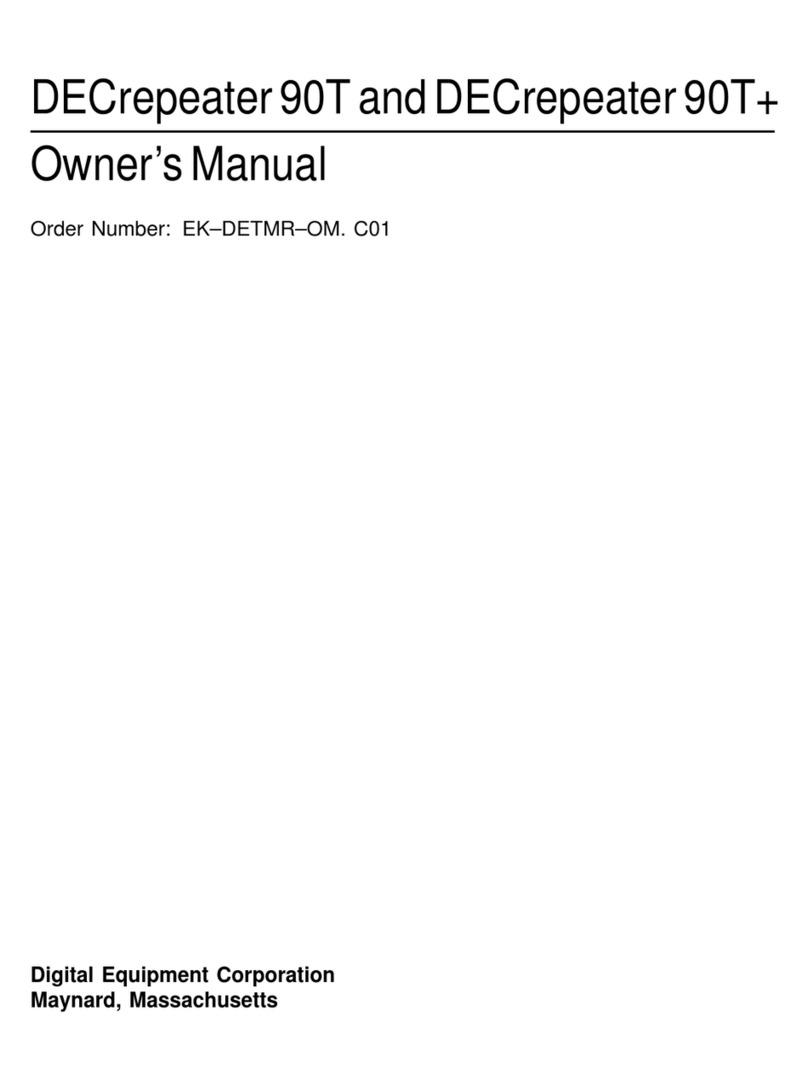DEC DECrepeater 90T+ owner's manual