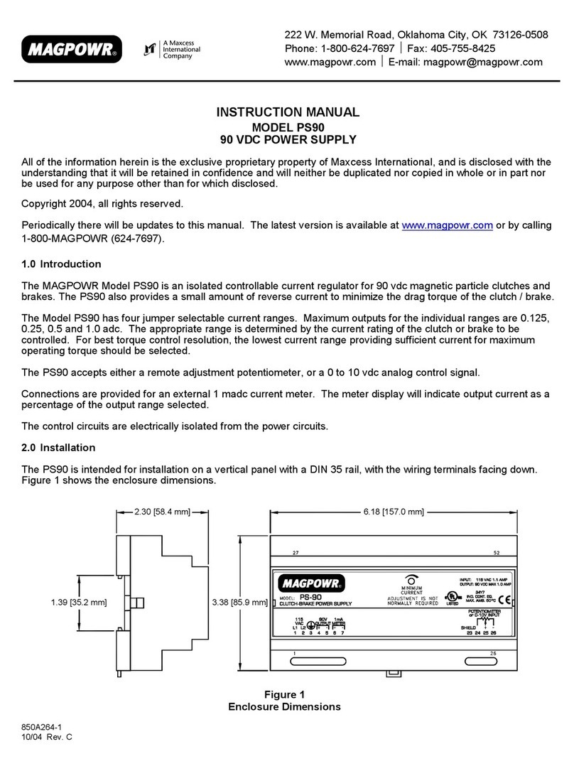 Magpowr PS90 Instruction manuals
