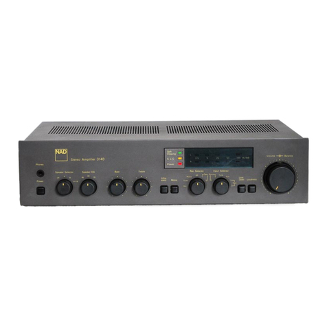 NAD 3140 User manual