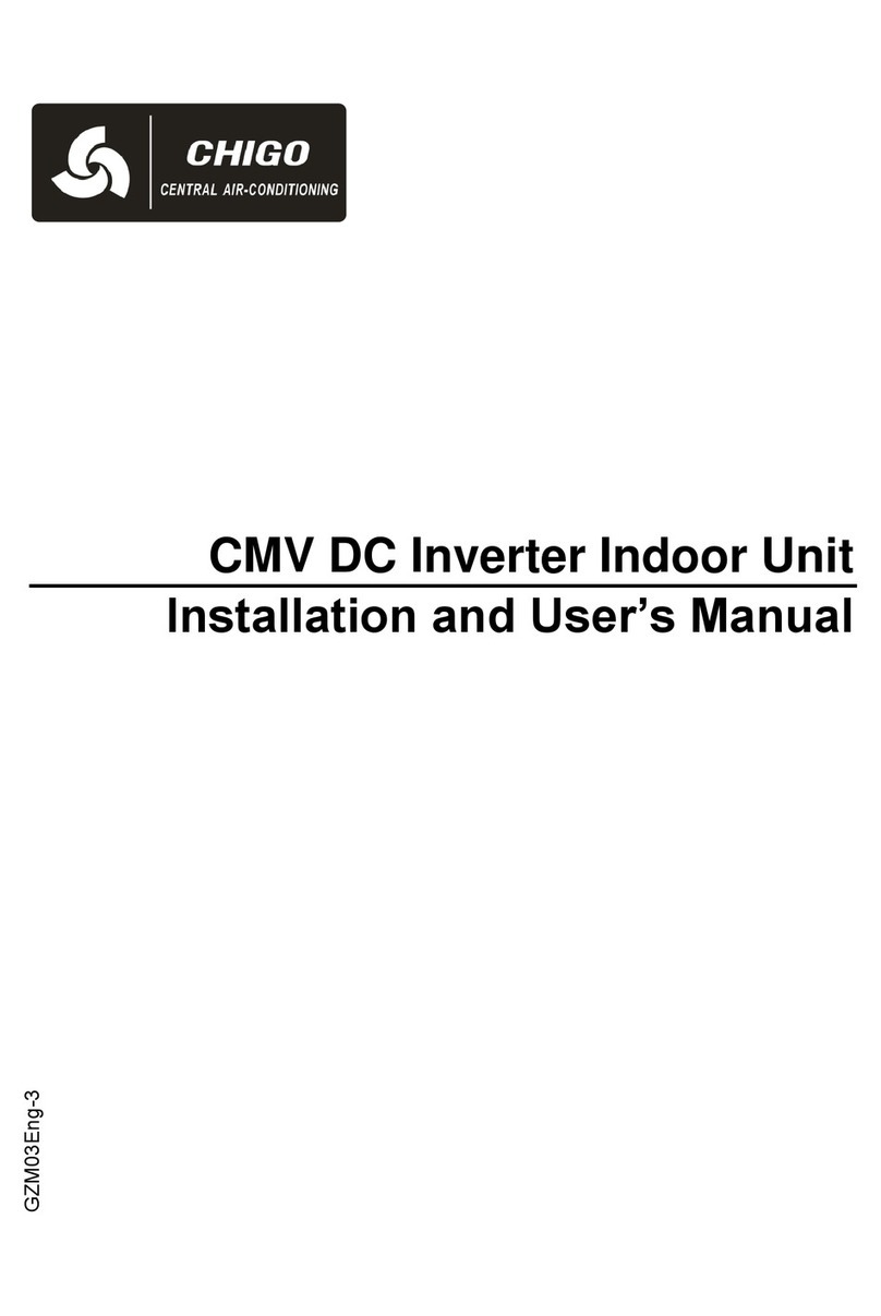 Chigo CMV Installation and user manual