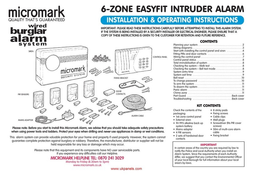Micromark MM23207 Installation & operating instructions