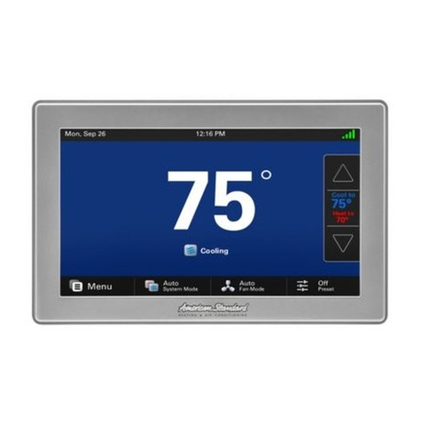 American Standard AZON1050AC52ZA Manual list