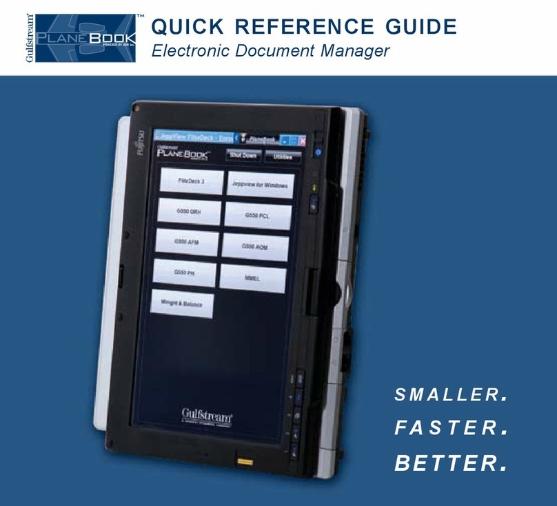 Gulfstream PlaneBook Quick reference guide
