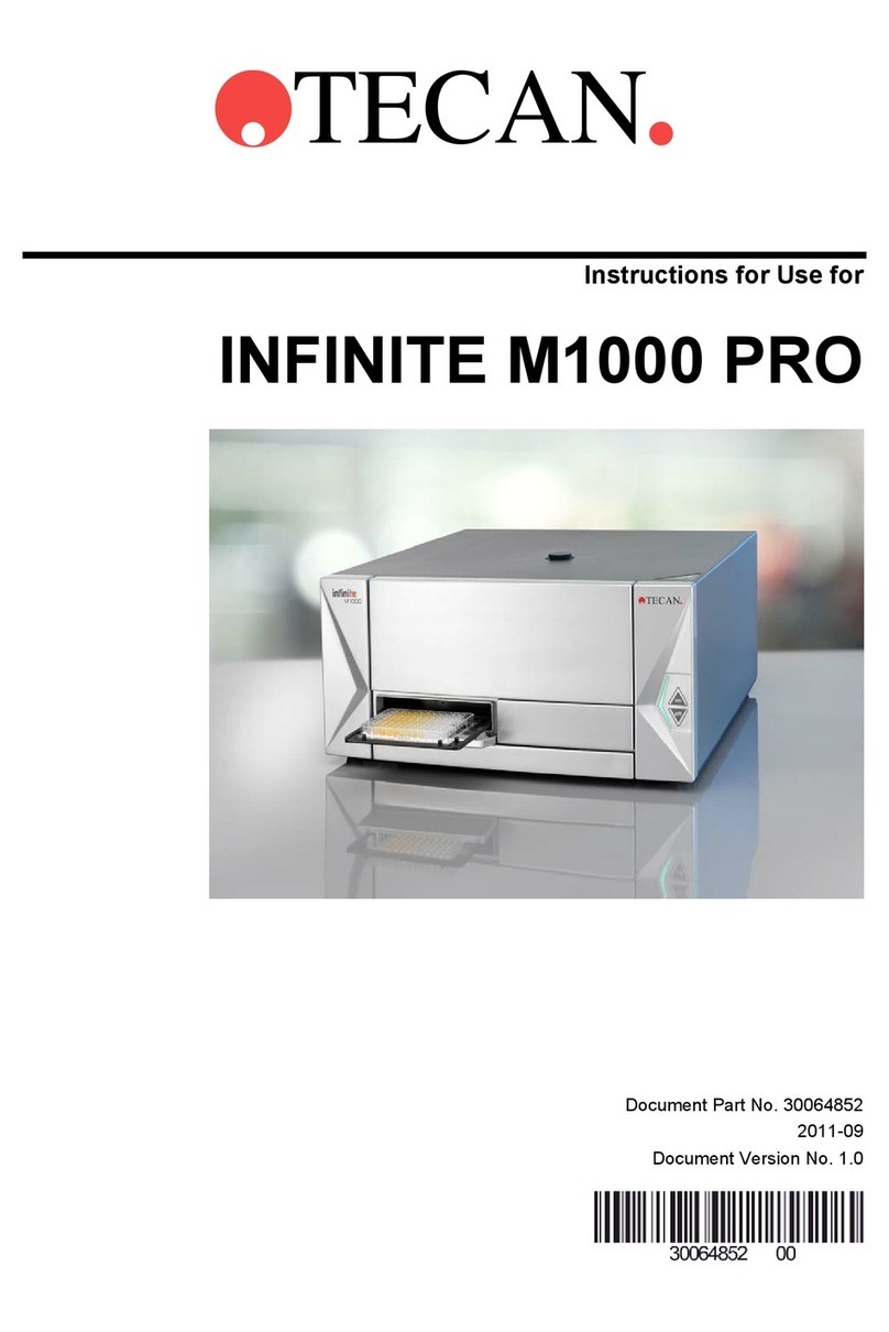 tecan INFINITE M1000 PRO Instructions for use tecan INFINITE M1000 PRO Instructions for use