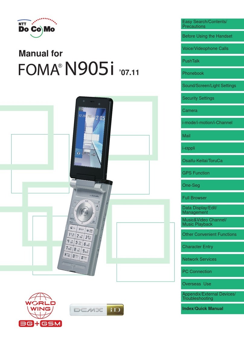Docomo foma N905i User manual