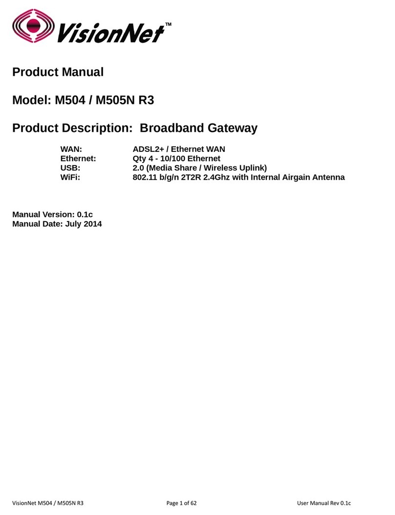 VisionNet M505N product manual
