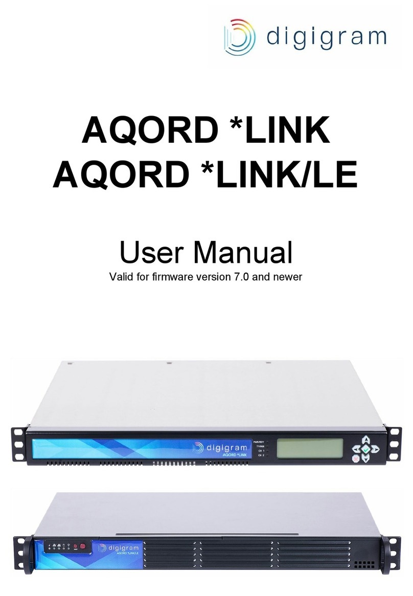 Digigram aqord *link User manual Digigram aqord *link User manual
