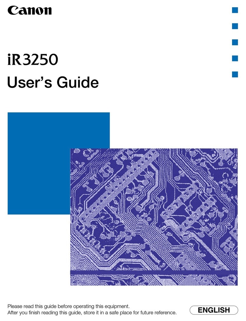 Canon IR3250 User manual