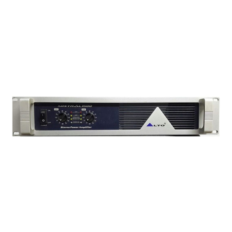 Alto MISTRAL 900 User manual