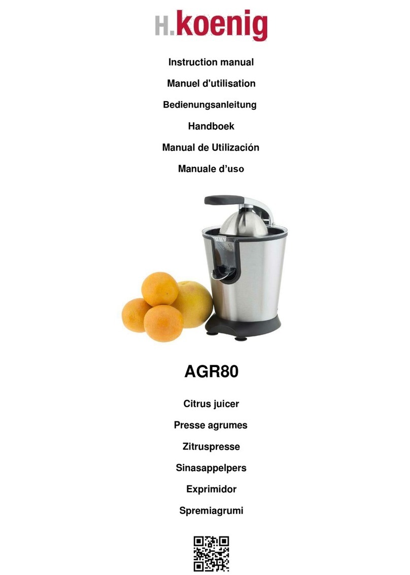 H.Koenig AGR80 User manual