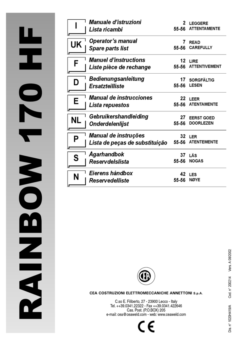 Rainbow 170 HF Operator's manual
