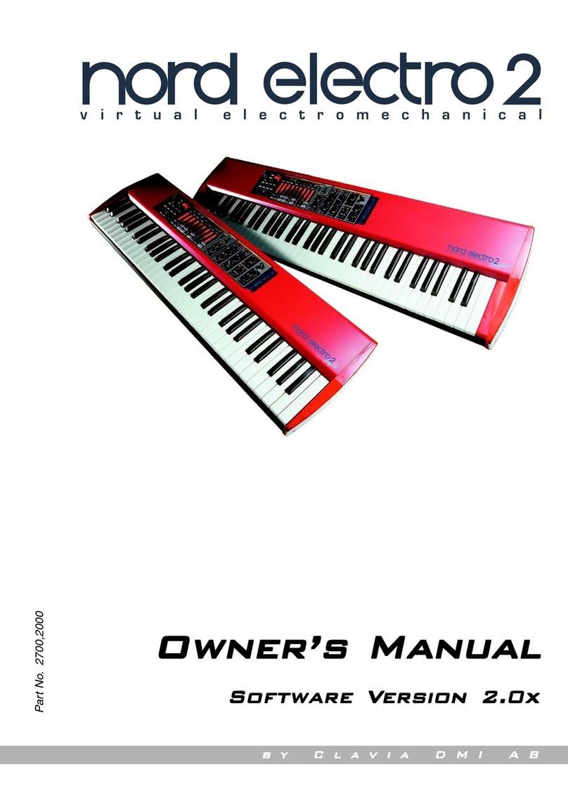 thomann NORD ELECTRO 2 owner's manual