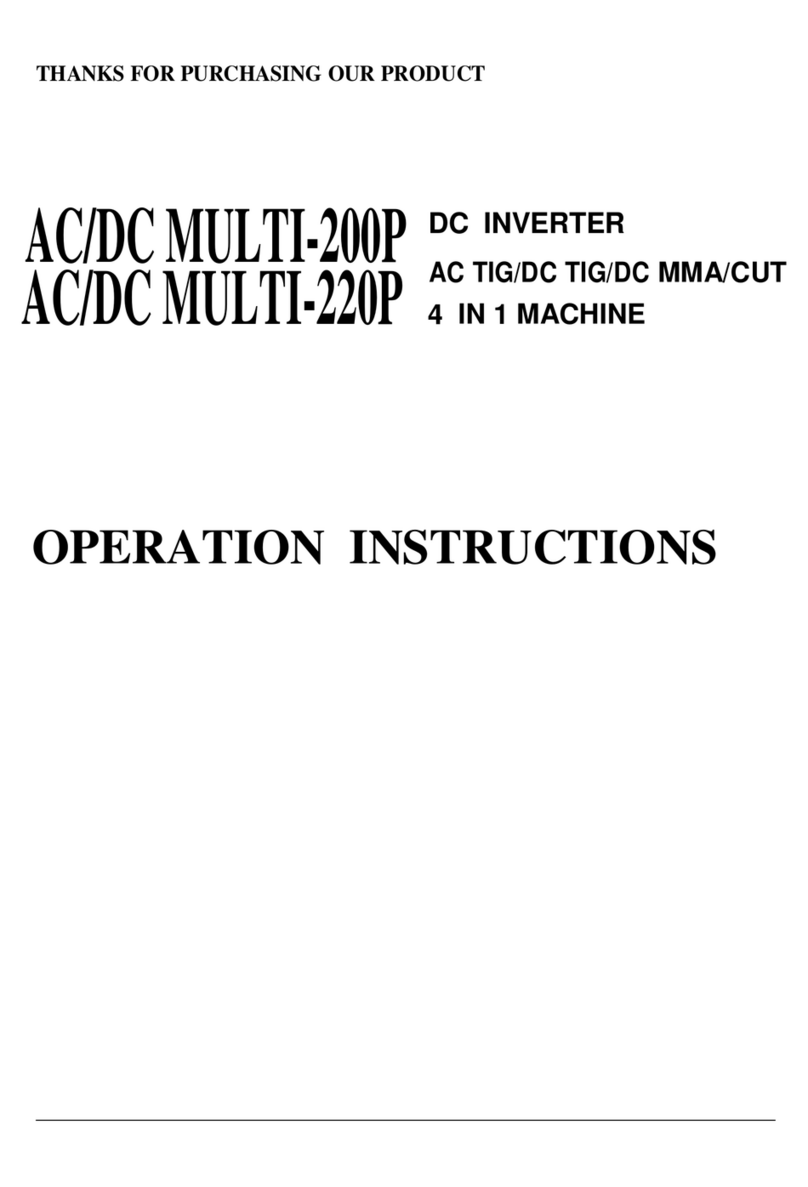 Top Gun AC/DC MULTI-200P Operation instructions