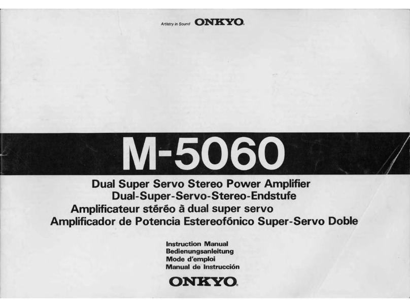 Onkyo M-5060 User manual