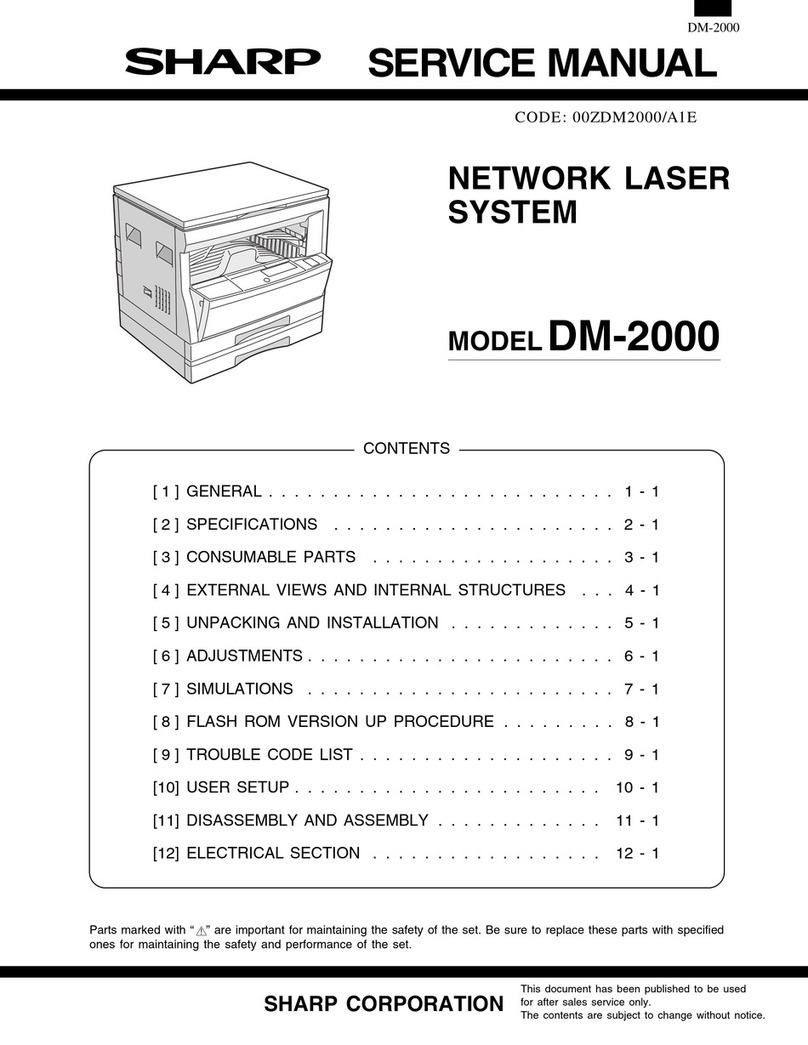 Sharp DM-2000 User manual