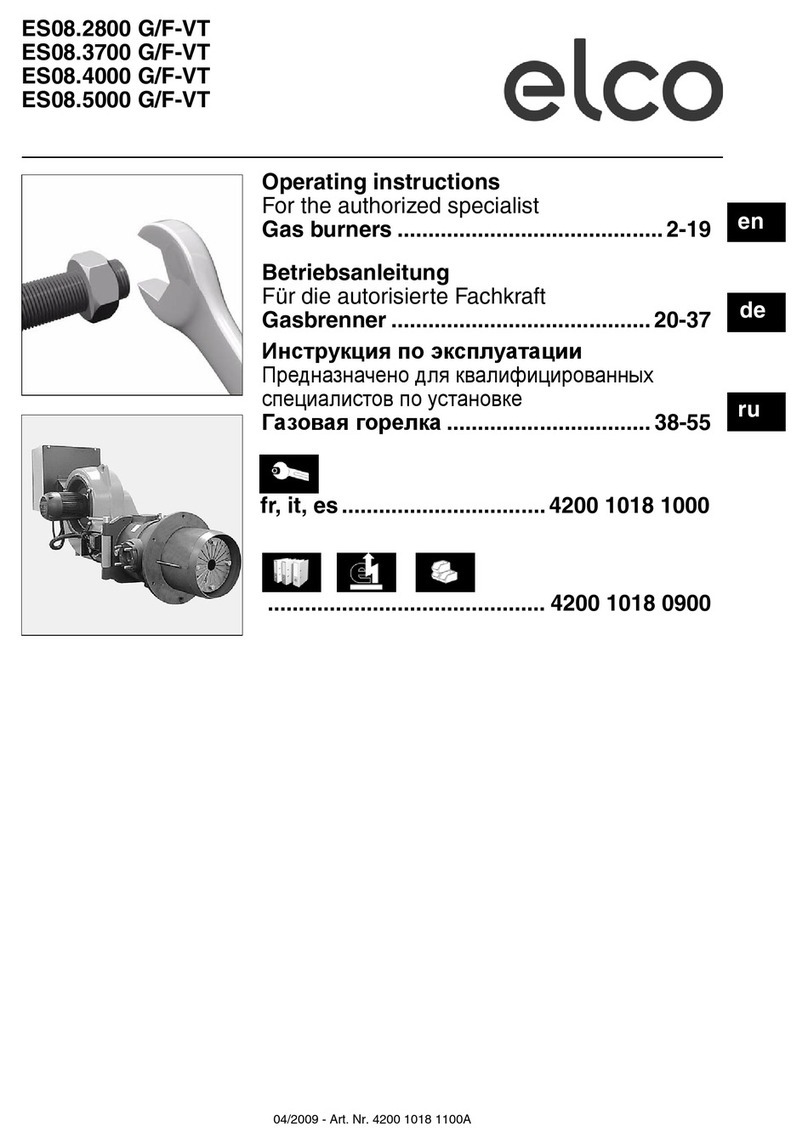 elco ES08.2800 G/F-VT User manual