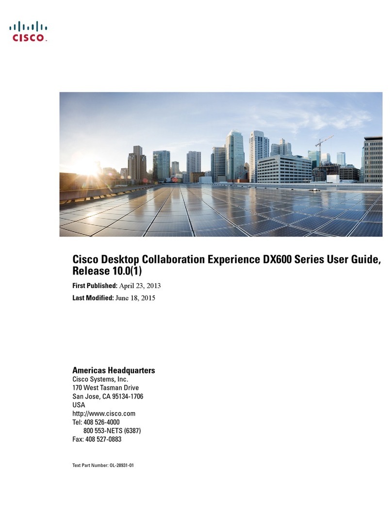 Cisco DX600 series User manual Cisco DX600 series User manual