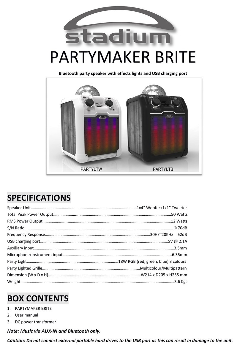 Stadium partymaker brite PARTYLTW User manual