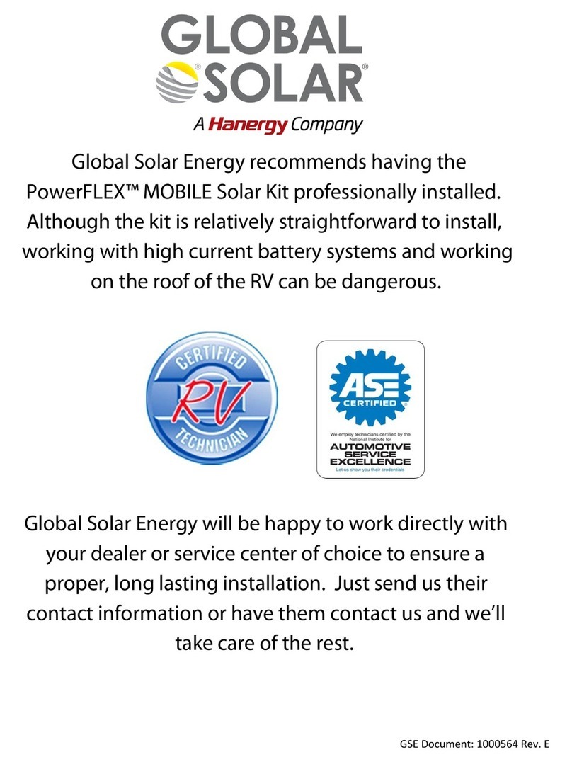 Global Solar powerflex installation instructions