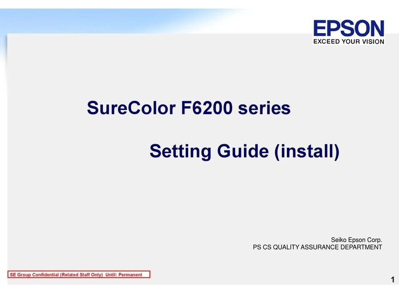 Epson SureColor F6200 Service manual