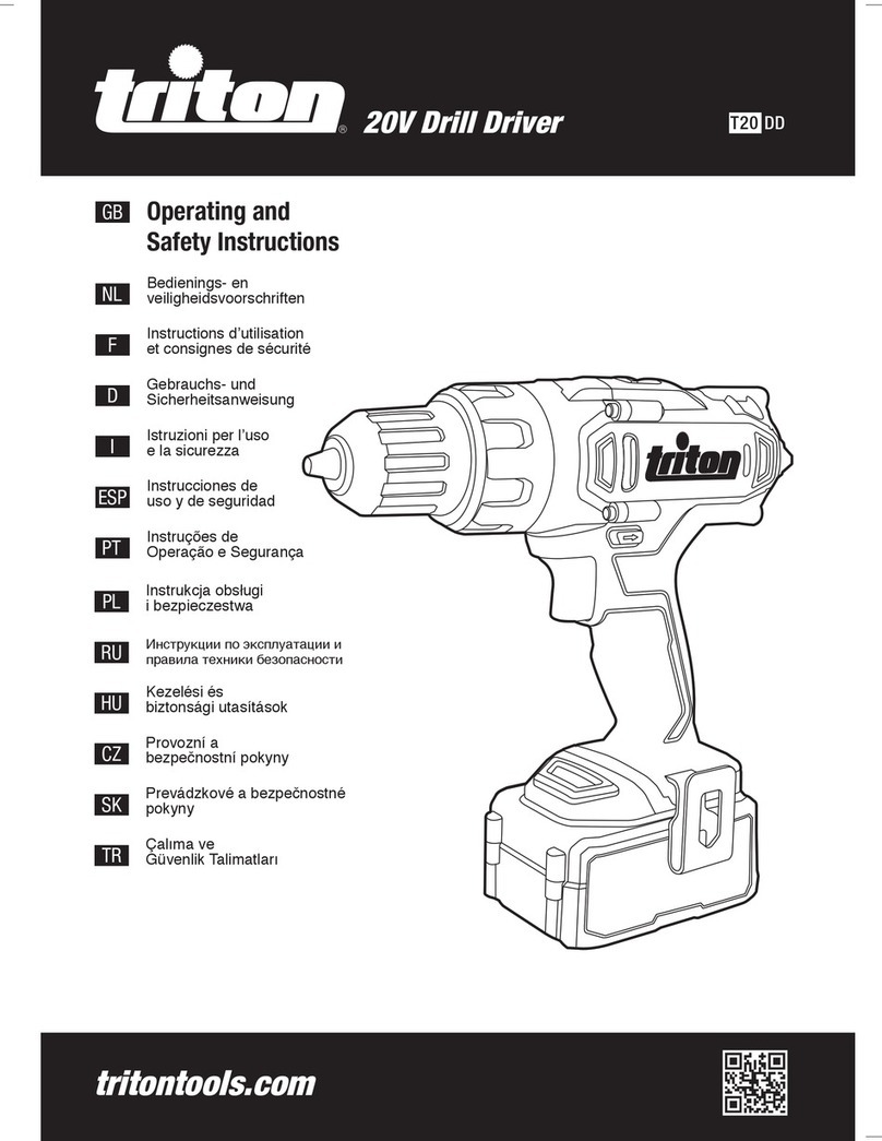 Triton T20 DD Operating and safety instructions