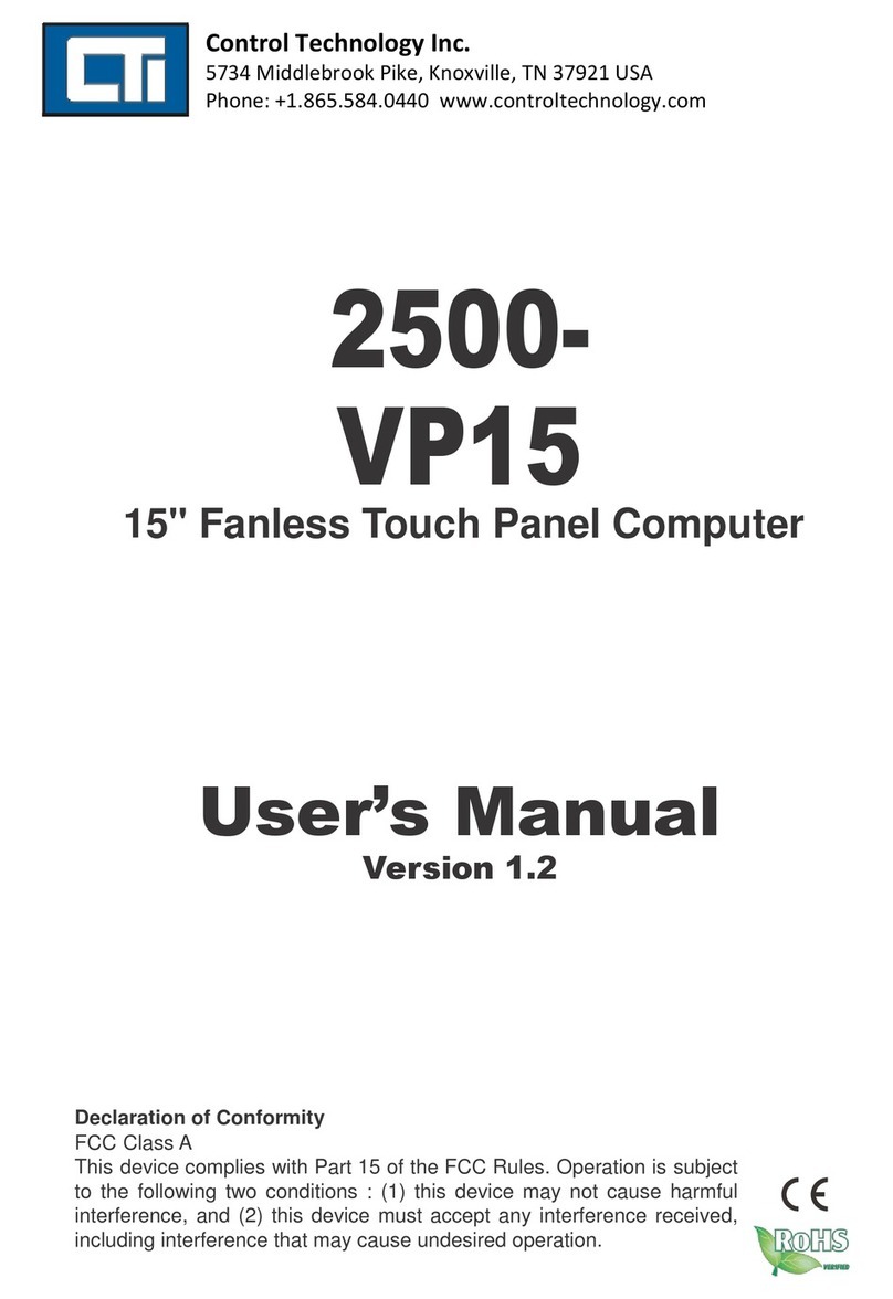 CTI 2500-VP15 User manual