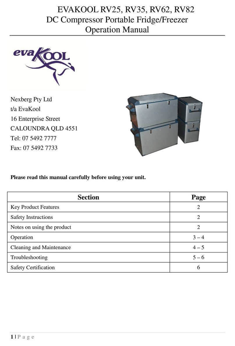 EvaKool RV25 User manual