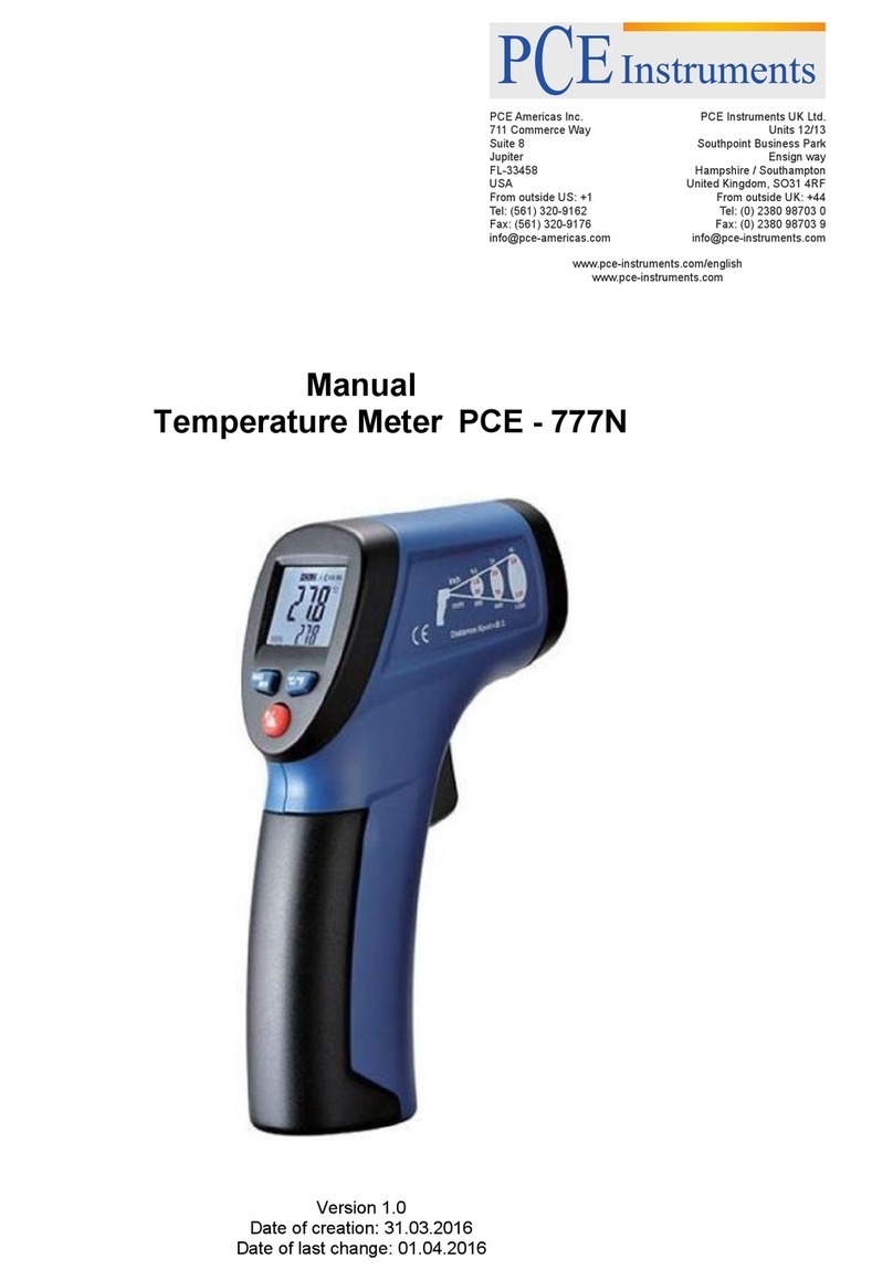 PCE Instruments PCE - 777N User manual PCE Instruments PCE - 777N User manual