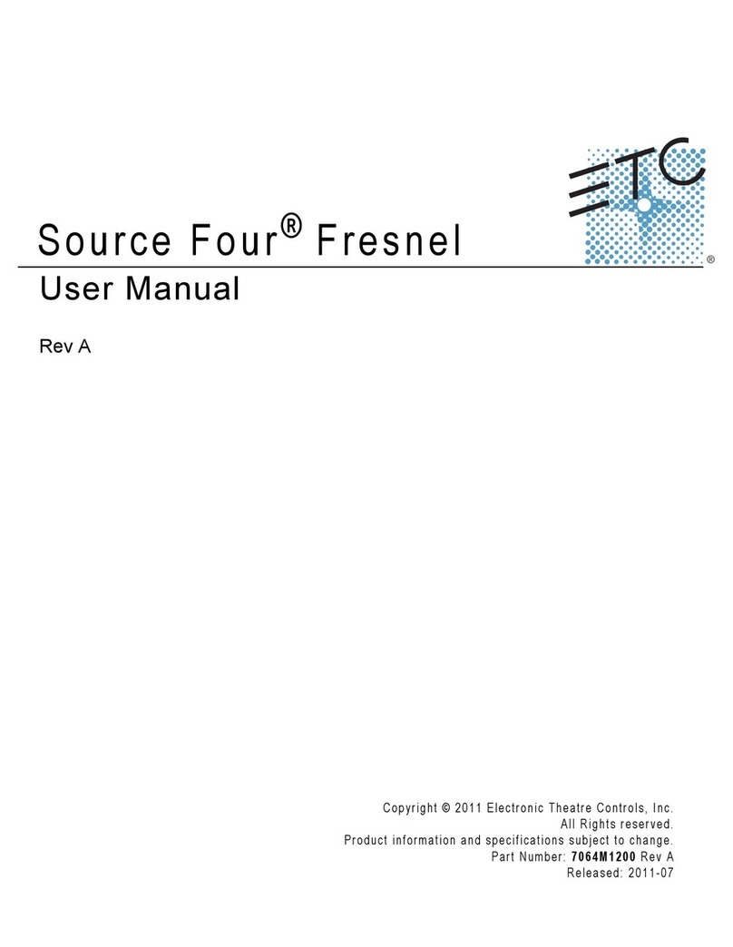 ETC source four fresnel User manual