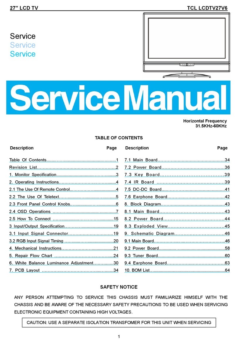 TCL LCDTV27V6 User manual