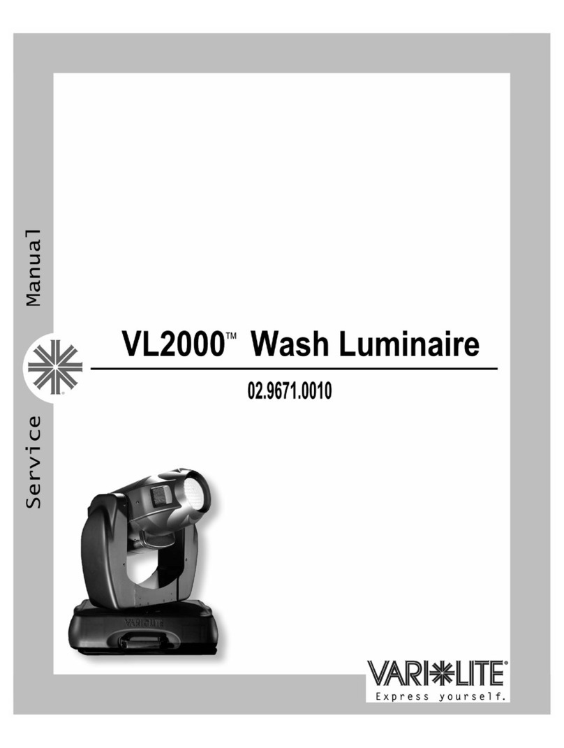 Vari Lite VL2000 Service manual