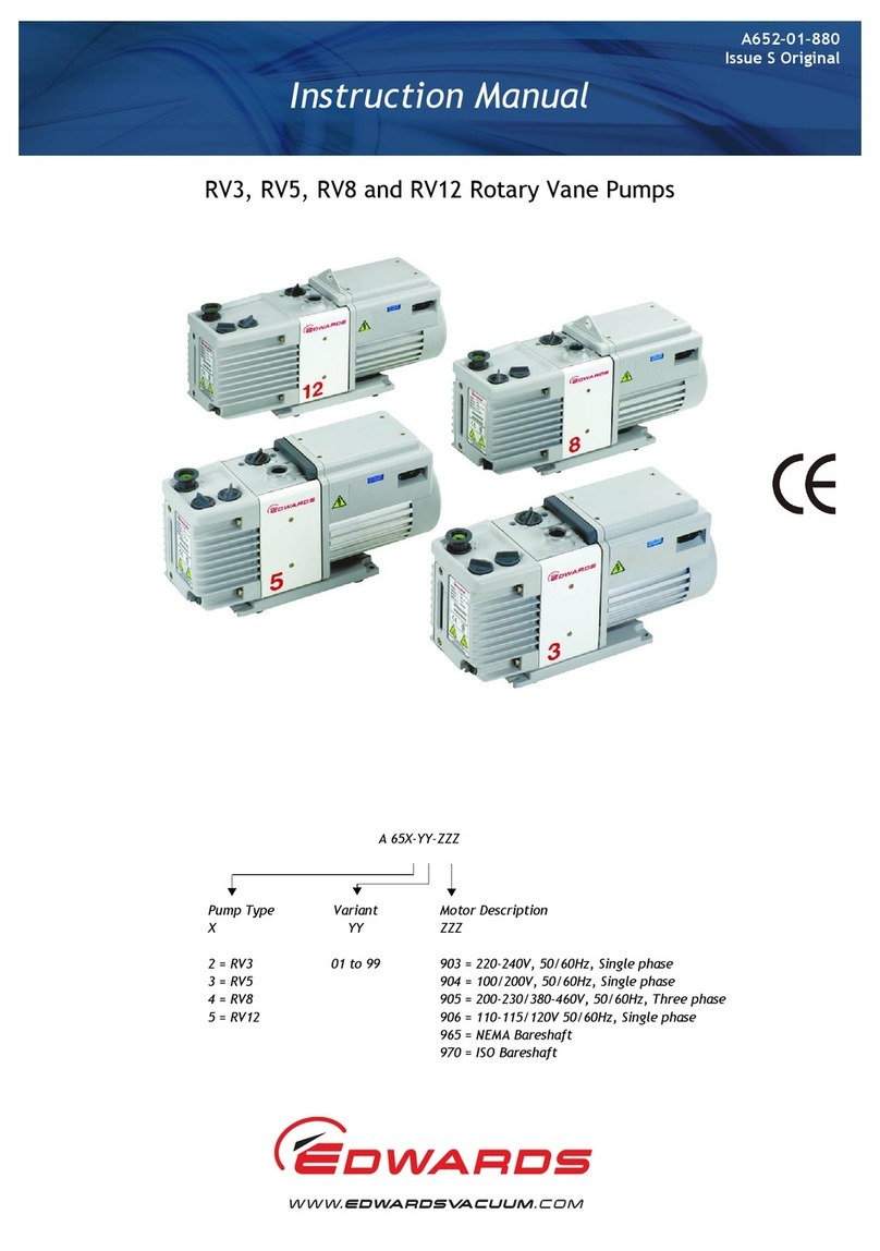 Edwards RV3 instruction manual