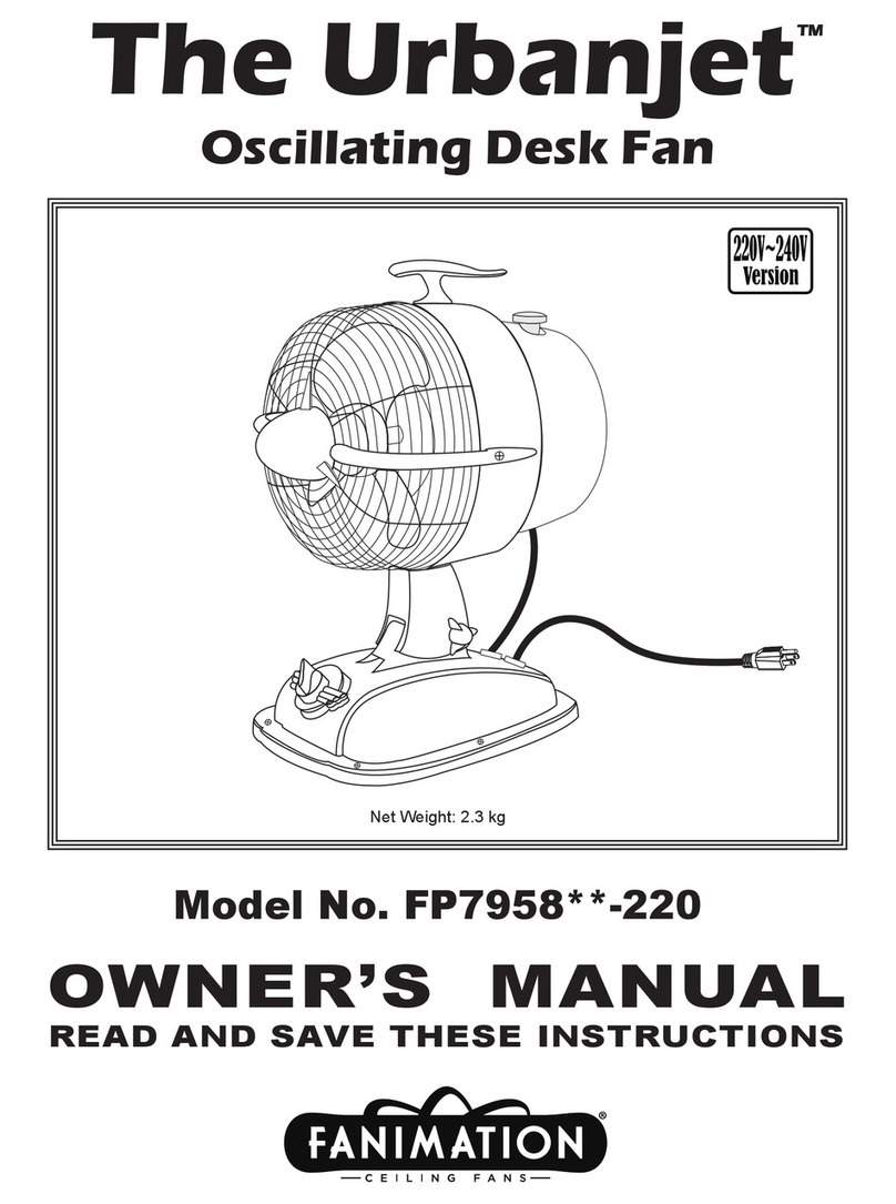 Fanimation FP7958**-220 User manual
