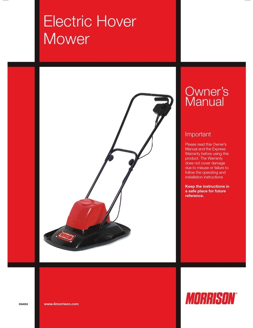 Morrison Electric Hover Mower owner's manual