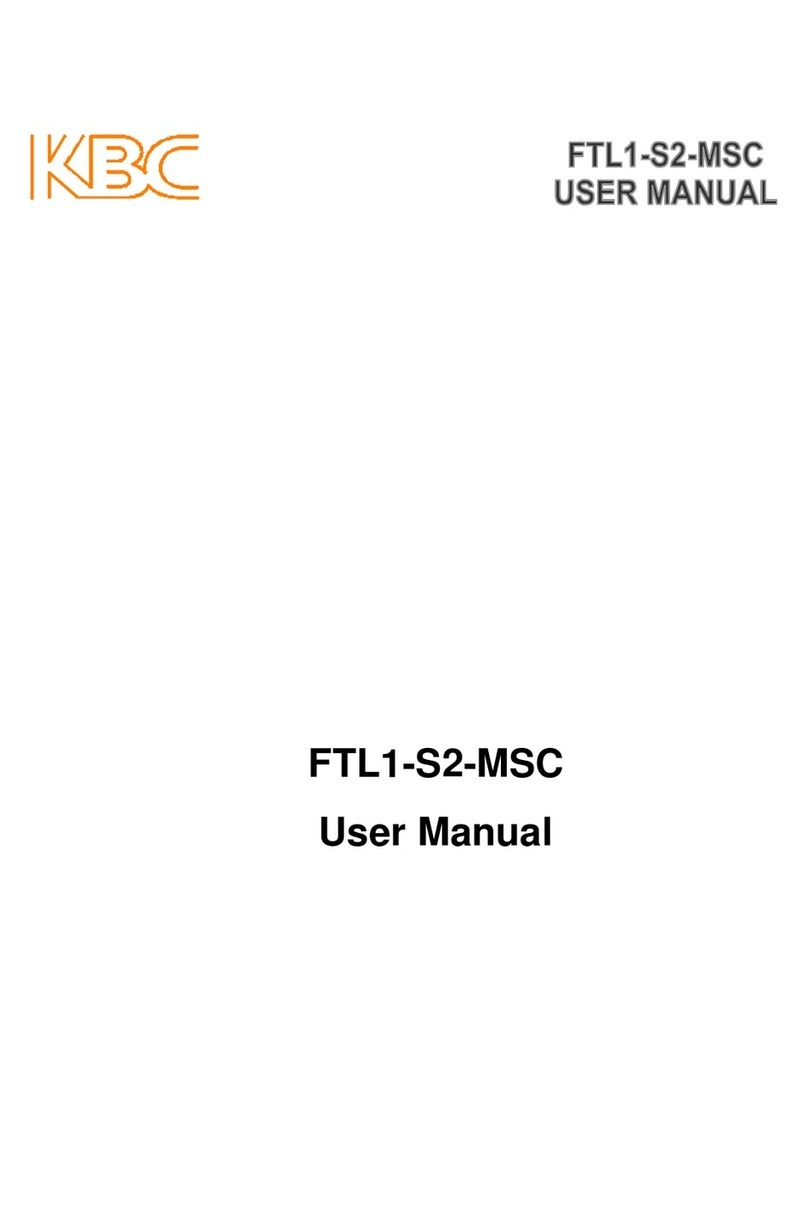 KBC FTL1-S2-MSC User manual