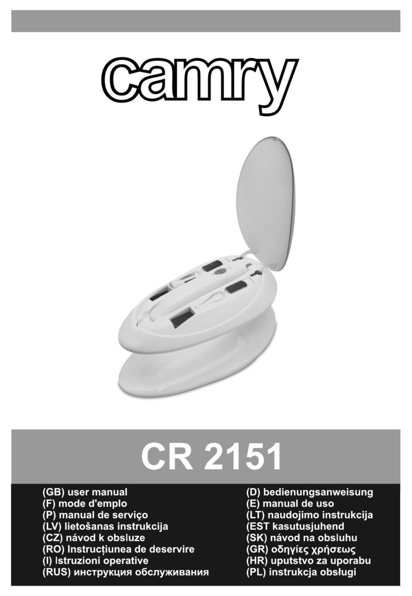 camry CR 2151 user manual camry CR 2151 user manual