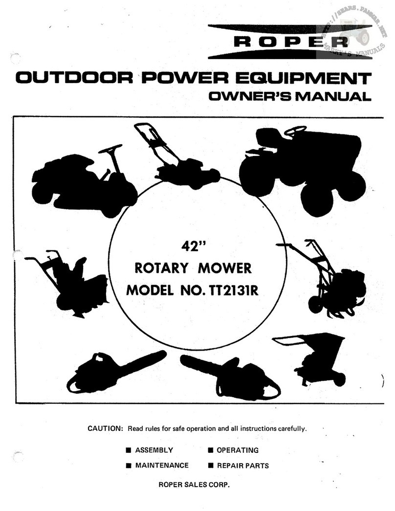 Roper TT2131R owner's manual
