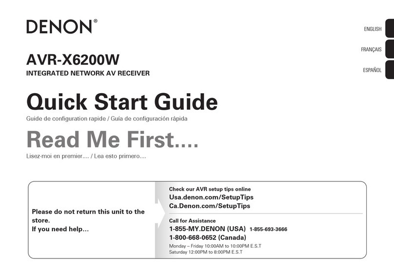 Denon AVR-X6200W User manual