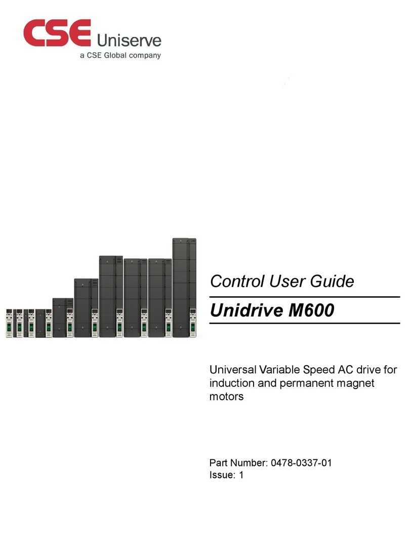 CSE Universe Unidrive M600 user guide