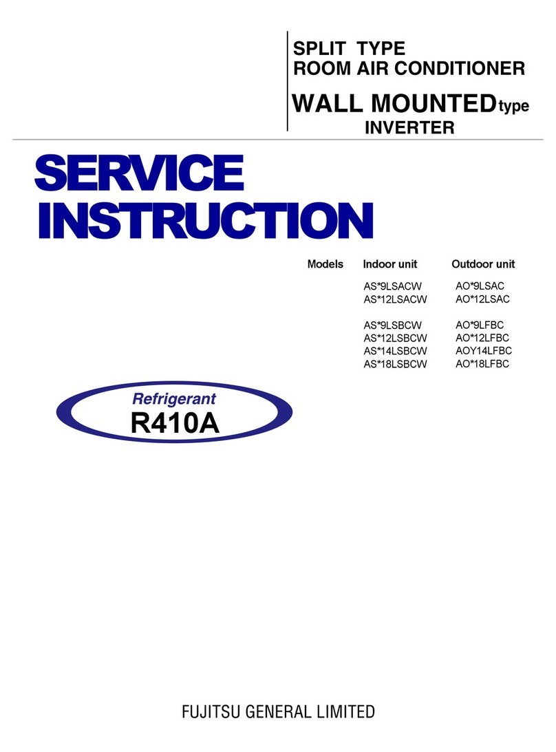 Fujitsu AS*9LSACW Service instructions