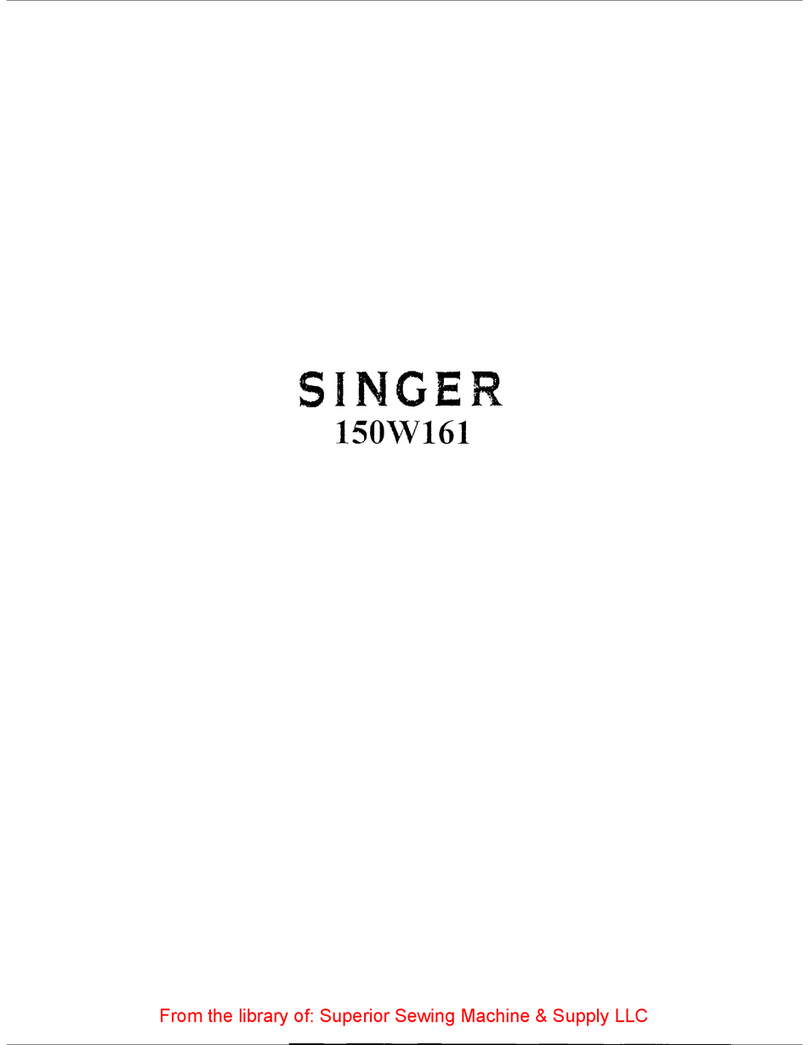 Singer 150W161 Instructions for using and adjusting Singer 150W161 Instructions for using and adjusting