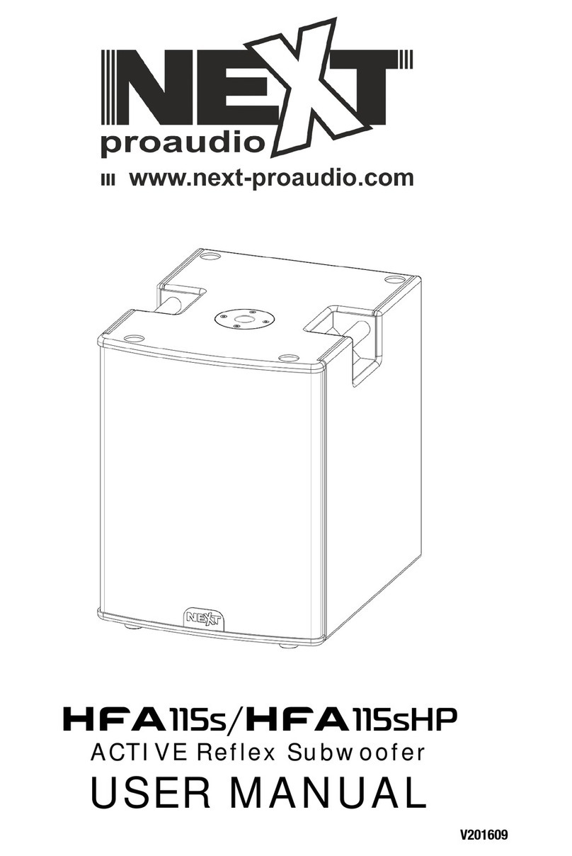 Next HFA115s User manual